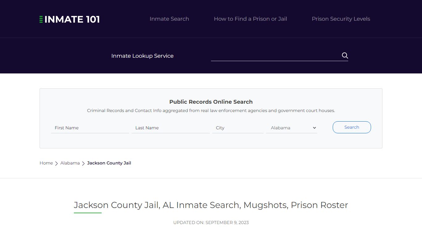 Jackson County Jail, AL Inmate Search, Mugshots, Prison Roster